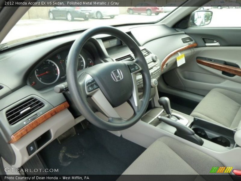 Gray Interior - 2012 Accord EX V6 Sedan 