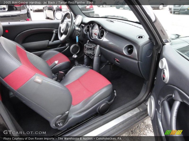 Jet Black / Tartan Red/Panther Black 2005 Mini Cooper Hardtop