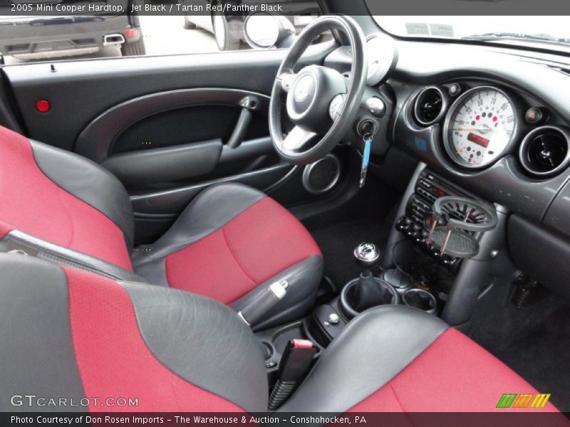 Jet Black / Tartan Red/Panther Black 2005 Mini Cooper Hardtop