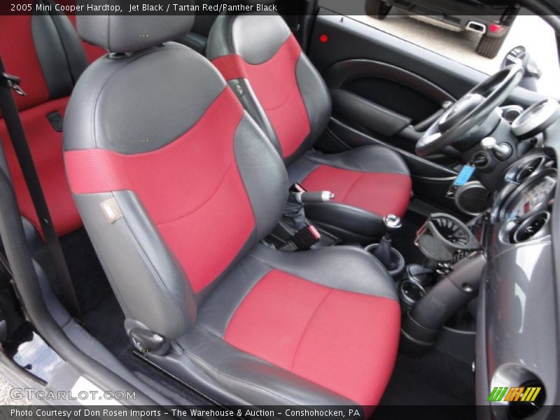 Jet Black / Tartan Red/Panther Black 2005 Mini Cooper Hardtop