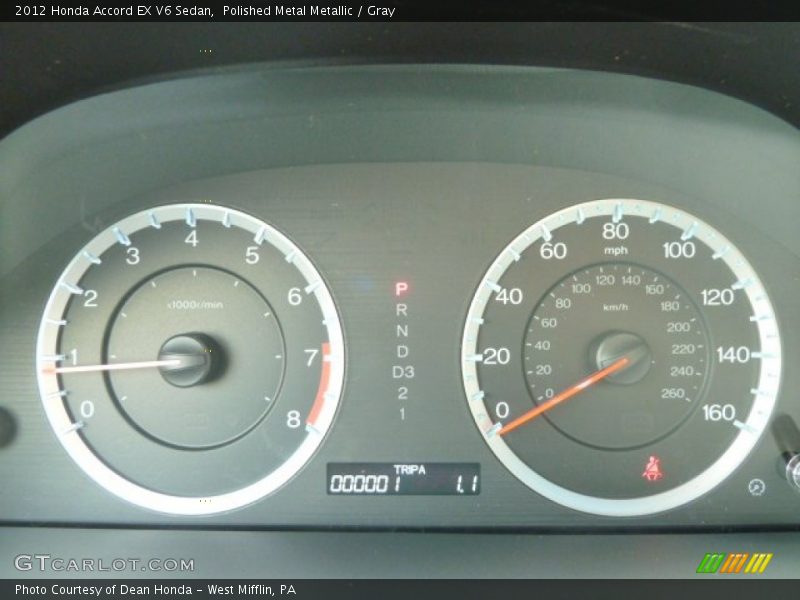  2012 Accord EX V6 Sedan EX V6 Sedan Gauges