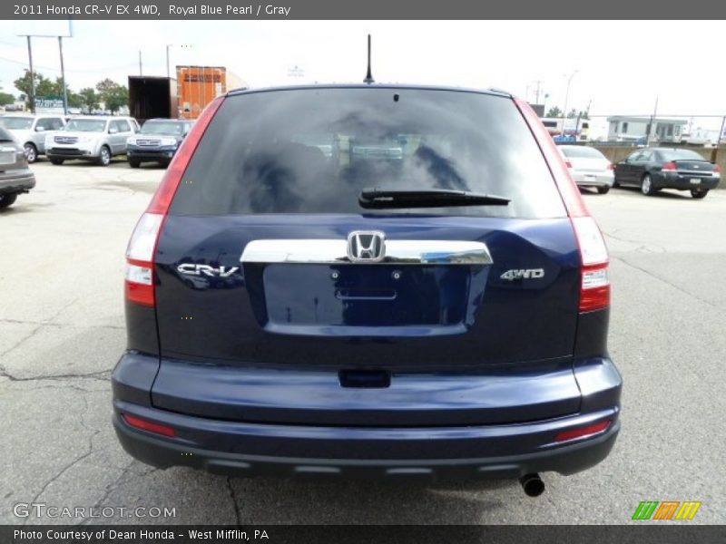Royal Blue Pearl / Gray 2011 Honda CR-V EX 4WD