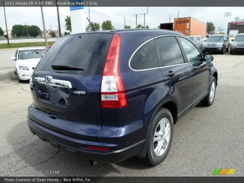 Royal Blue Pearl / Gray 2011 Honda CR-V EX 4WD