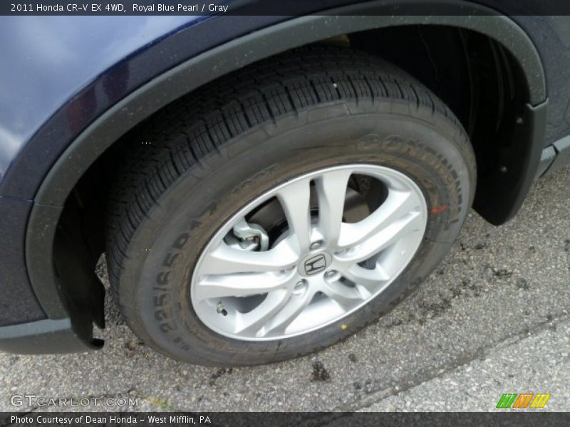 Royal Blue Pearl / Gray 2011 Honda CR-V EX 4WD