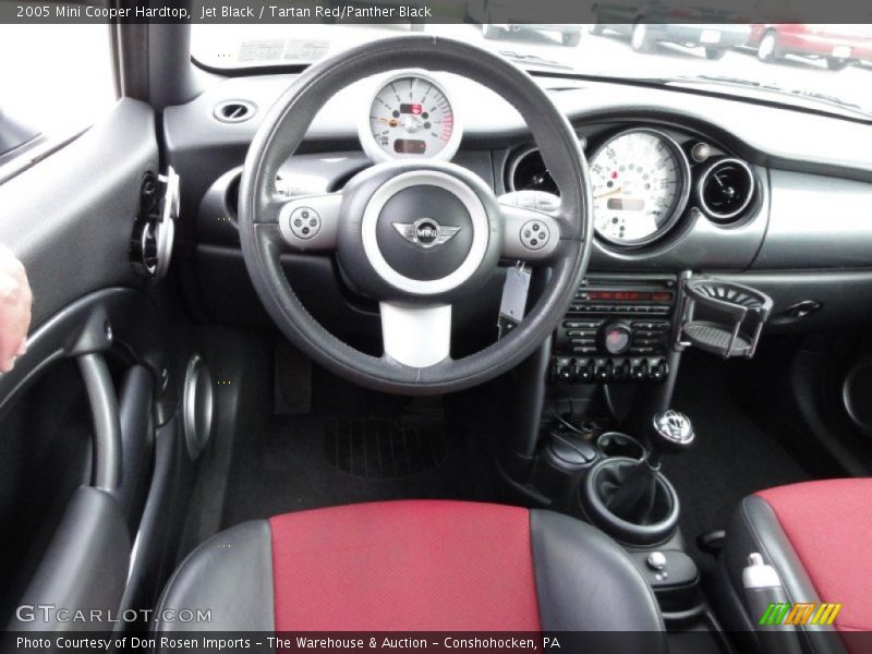 Jet Black / Tartan Red/Panther Black 2005 Mini Cooper Hardtop