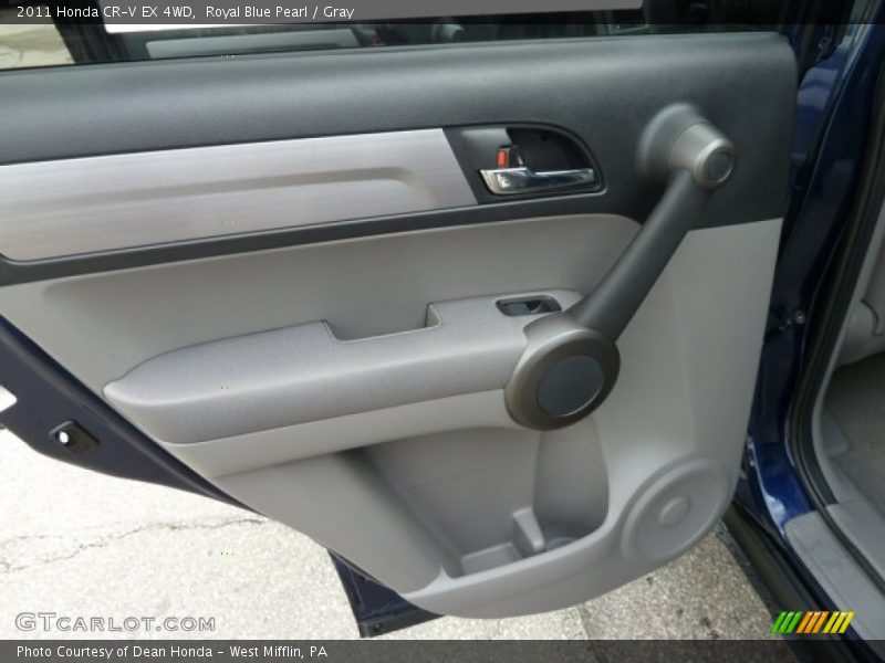 Royal Blue Pearl / Gray 2011 Honda CR-V EX 4WD