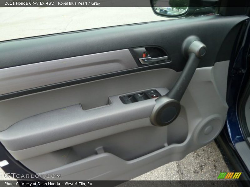 Royal Blue Pearl / Gray 2011 Honda CR-V EX 4WD