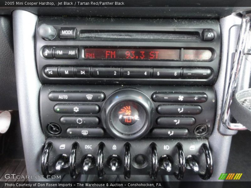 Jet Black / Tartan Red/Panther Black 2005 Mini Cooper Hardtop
