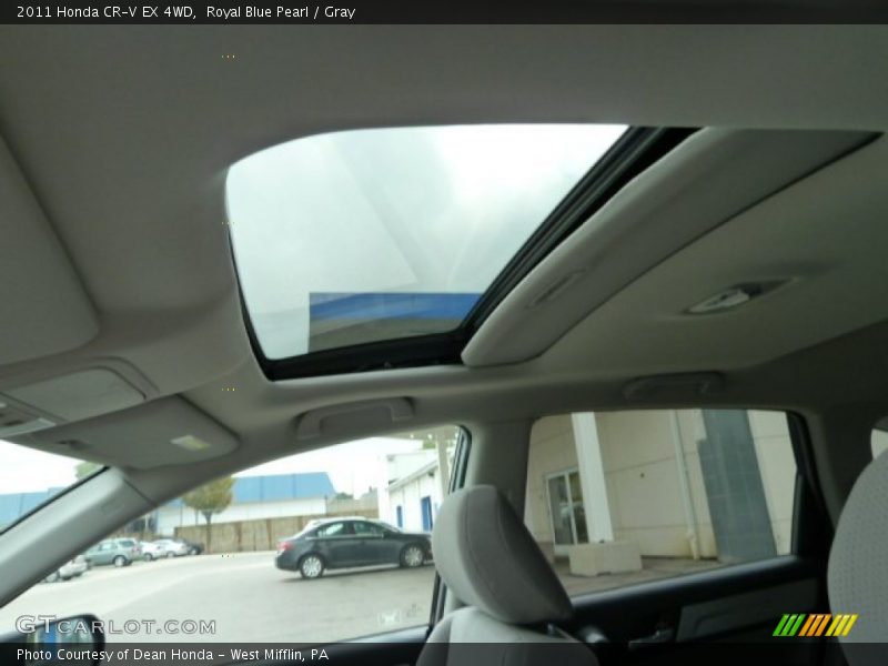 Royal Blue Pearl / Gray 2011 Honda CR-V EX 4WD