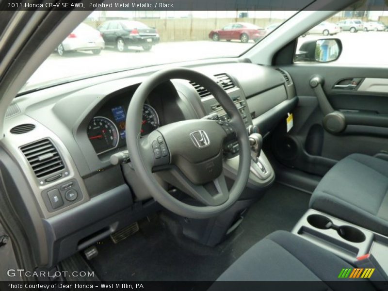 Polished Metal Metallic / Black 2011 Honda CR-V SE 4WD