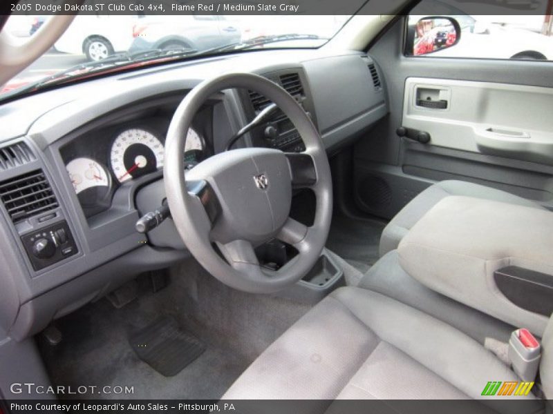 Medium Slate Gray Interior - 2005 Dakota ST Club Cab 4x4 
