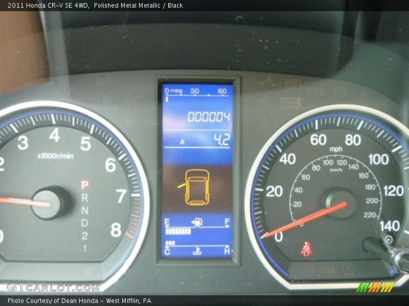 Polished Metal Metallic / Black 2011 Honda CR-V SE 4WD