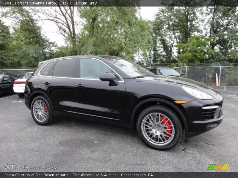 Black / Platinum Grey 2011 Porsche Cayenne Turbo
