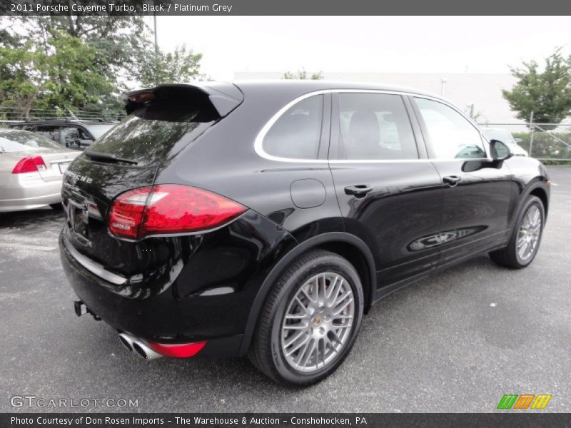 Black / Platinum Grey 2011 Porsche Cayenne Turbo