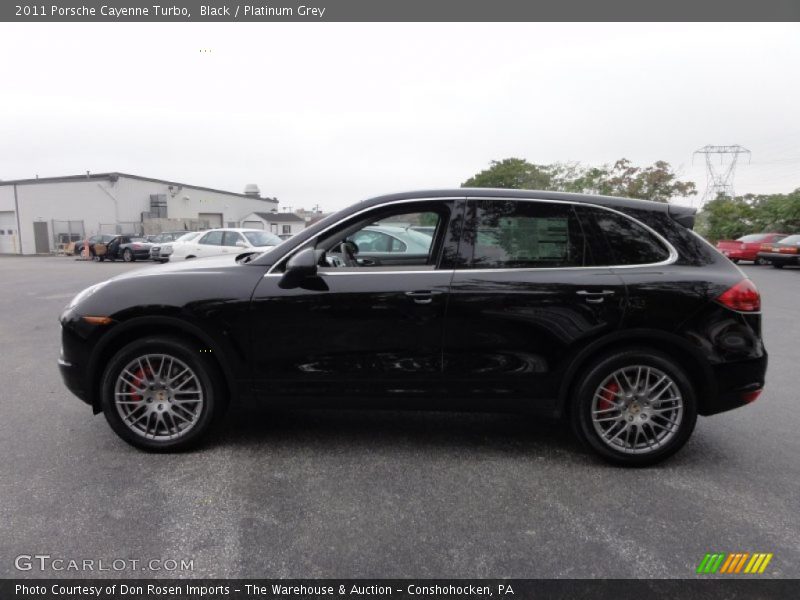 Black / Platinum Grey 2011 Porsche Cayenne Turbo