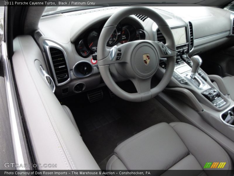 Black / Platinum Grey 2011 Porsche Cayenne Turbo