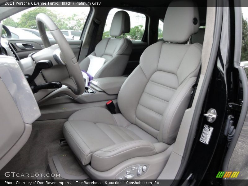 Black / Platinum Grey 2011 Porsche Cayenne Turbo
