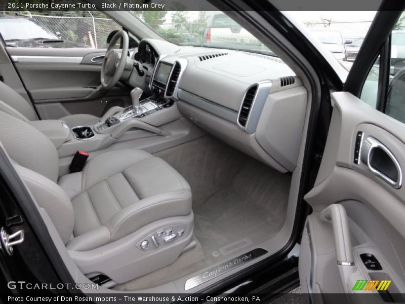 Black / Platinum Grey 2011 Porsche Cayenne Turbo
