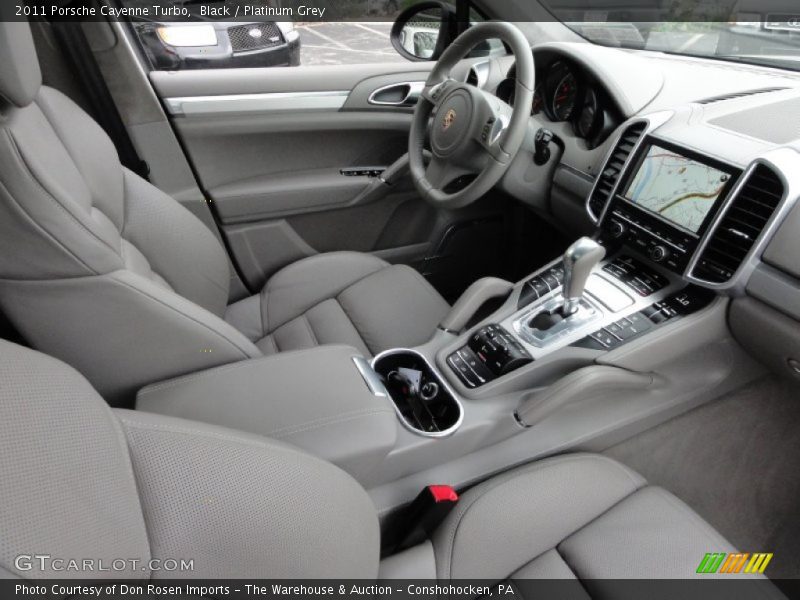 Black / Platinum Grey 2011 Porsche Cayenne Turbo