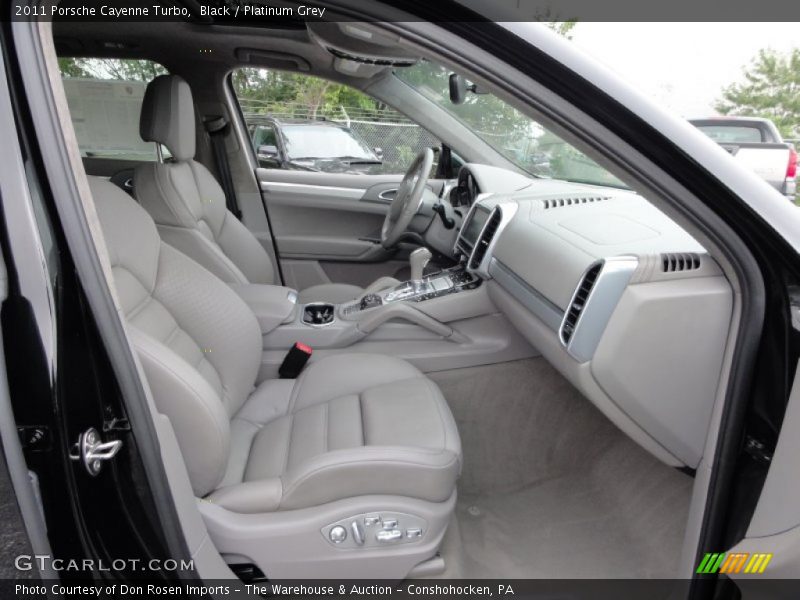 Black / Platinum Grey 2011 Porsche Cayenne Turbo