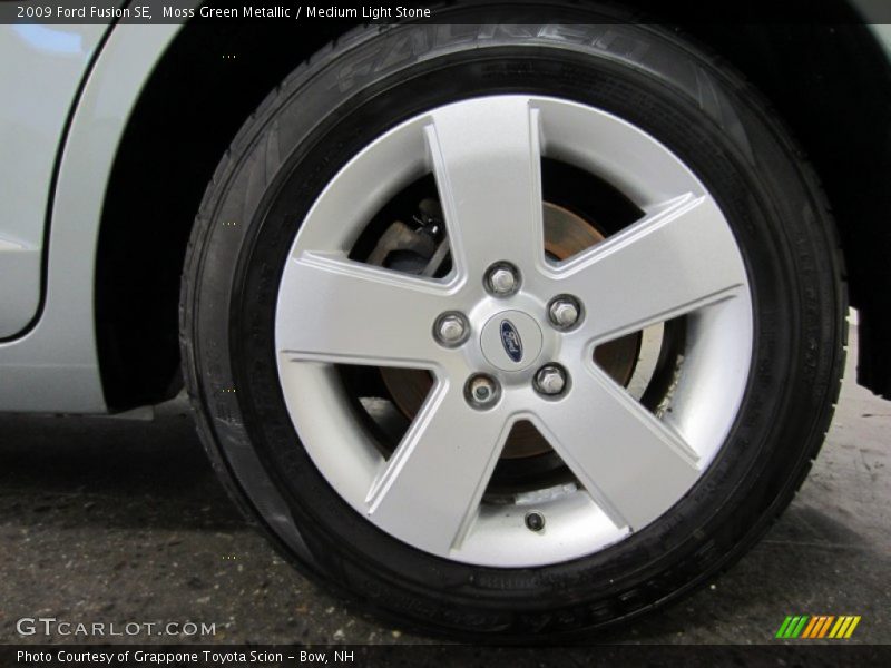 Moss Green Metallic / Medium Light Stone 2009 Ford Fusion SE