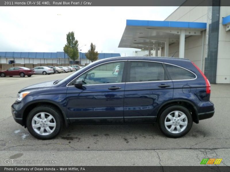Royal Blue Pearl / Gray 2011 Honda CR-V SE 4WD