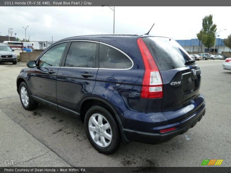 Royal Blue Pearl / Gray 2011 Honda CR-V SE 4WD