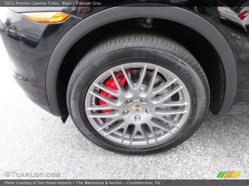 Black / Platinum Grey 2011 Porsche Cayenne Turbo