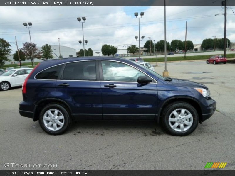 Royal Blue Pearl / Gray 2011 Honda CR-V SE 4WD