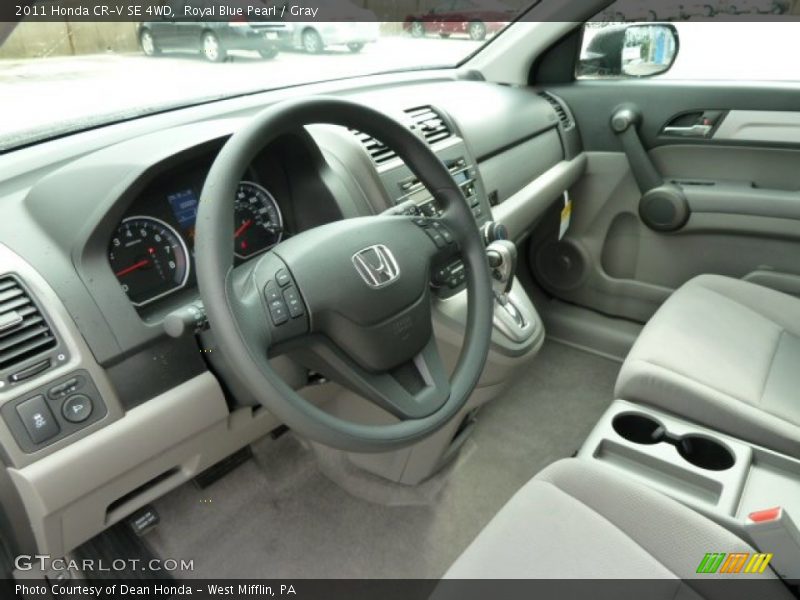 Royal Blue Pearl / Gray 2011 Honda CR-V SE 4WD