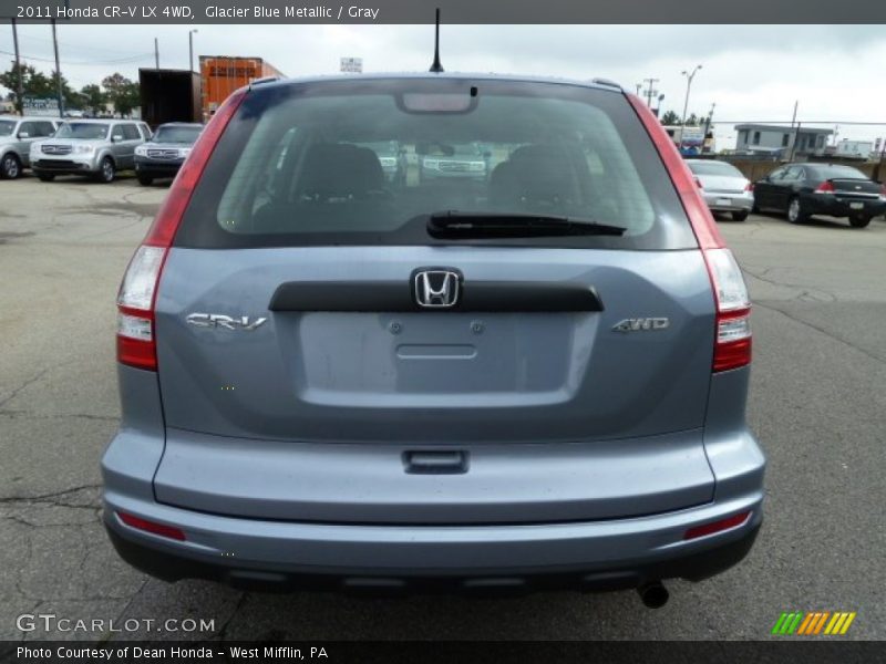 Glacier Blue Metallic / Gray 2011 Honda CR-V LX 4WD