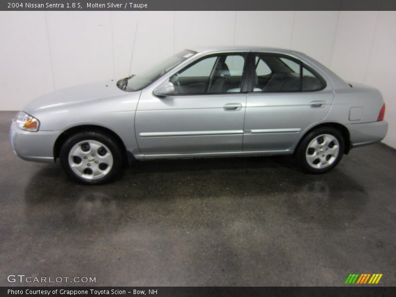 Molten Silver / Taupe 2004 Nissan Sentra 1.8 S