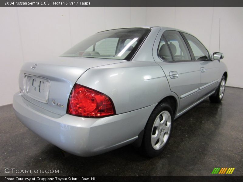 Molten Silver / Taupe 2004 Nissan Sentra 1.8 S