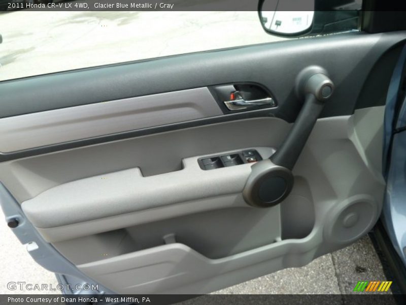 Glacier Blue Metallic / Gray 2011 Honda CR-V LX 4WD