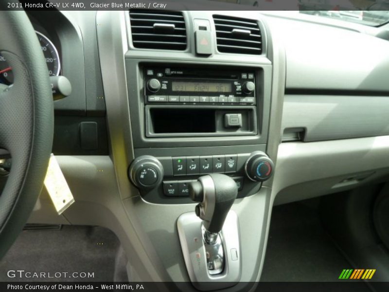 Glacier Blue Metallic / Gray 2011 Honda CR-V LX 4WD