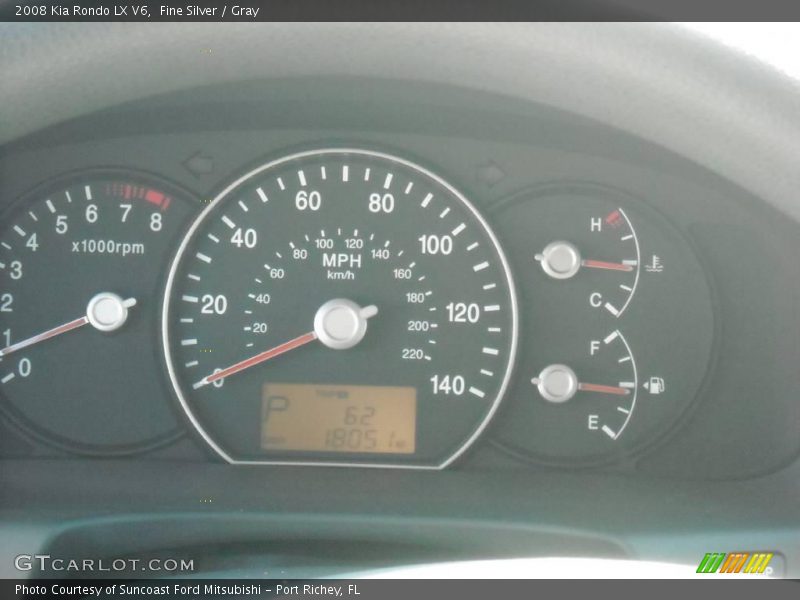 Fine Silver / Gray 2008 Kia Rondo LX V6