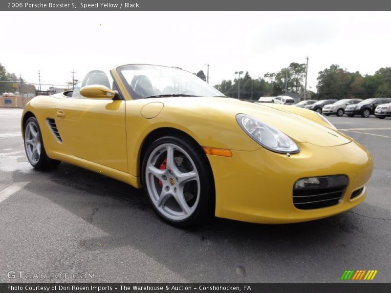 Speed Yellow / Black 2006 Porsche Boxster S