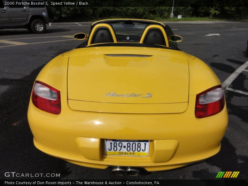 Speed Yellow / Black 2006 Porsche Boxster S