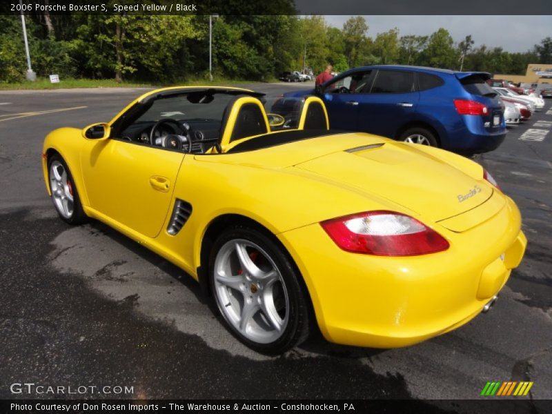 Speed Yellow / Black 2006 Porsche Boxster S