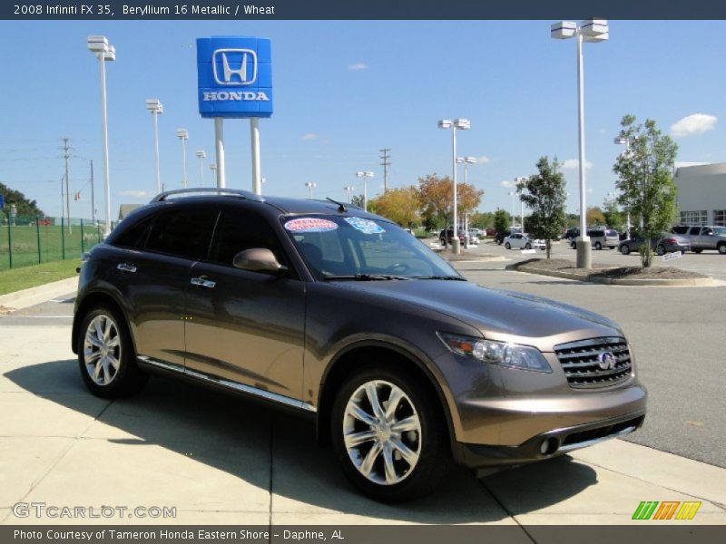 Beryllium 16 Metallic / Wheat 2008 Infiniti FX 35