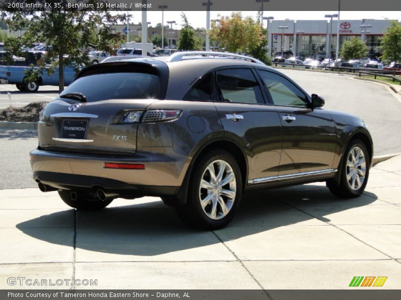 Beryllium 16 Metallic / Wheat 2008 Infiniti FX 35