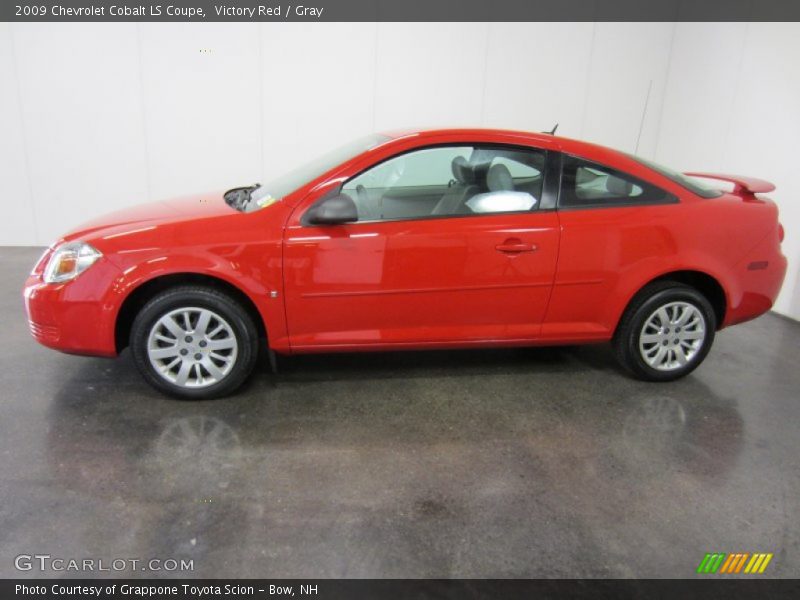 Victory Red / Gray 2009 Chevrolet Cobalt LS Coupe