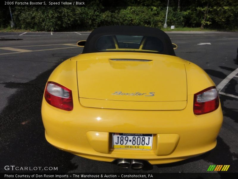 Speed Yellow / Black 2006 Porsche Boxster S