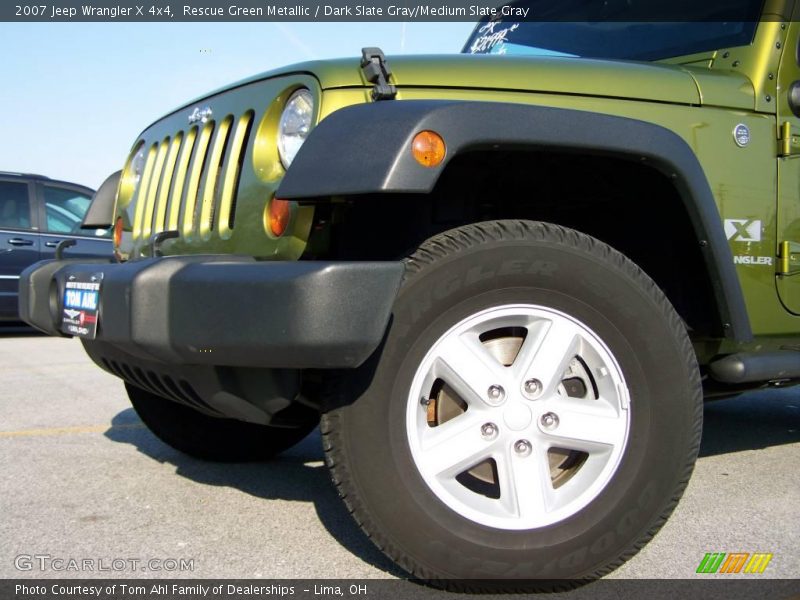 Rescue Green Metallic / Dark Slate Gray/Medium Slate Gray 2007 Jeep Wrangler X 4x4