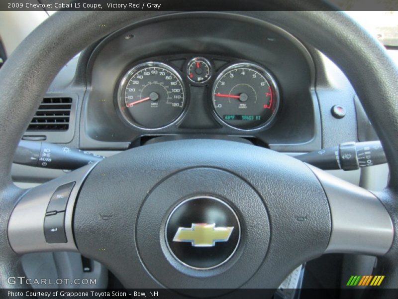 Victory Red / Gray 2009 Chevrolet Cobalt LS Coupe