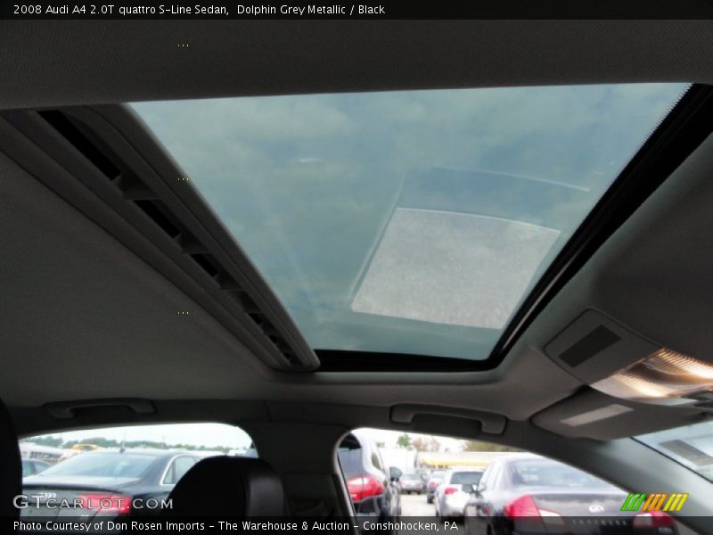 Dolphin Grey Metallic / Black 2008 Audi A4 2.0T quattro S-Line Sedan