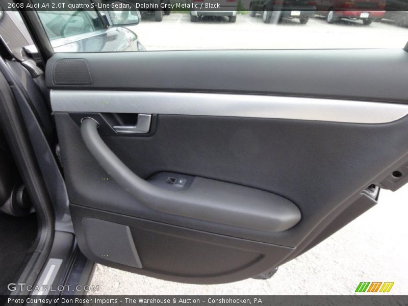 Dolphin Grey Metallic / Black 2008 Audi A4 2.0T quattro S-Line Sedan
