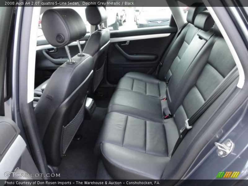 Dolphin Grey Metallic / Black 2008 Audi A4 2.0T quattro S-Line Sedan