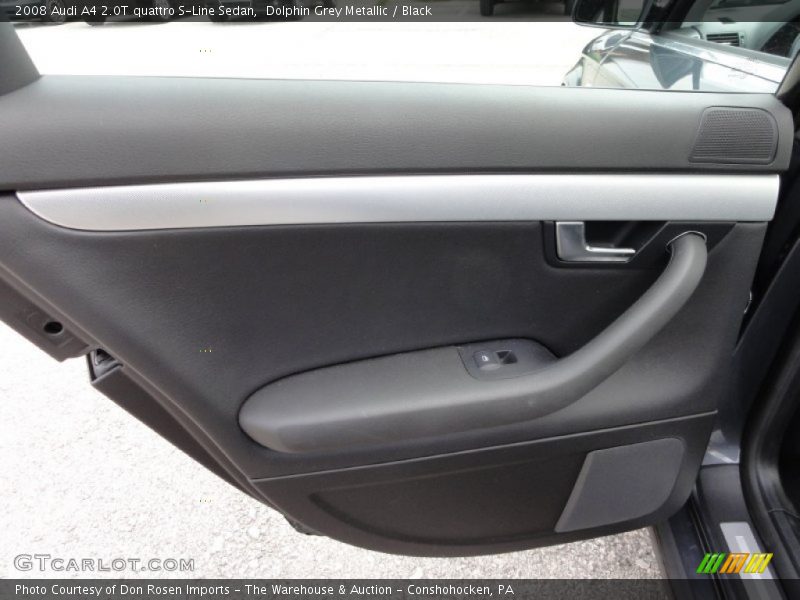 Dolphin Grey Metallic / Black 2008 Audi A4 2.0T quattro S-Line Sedan