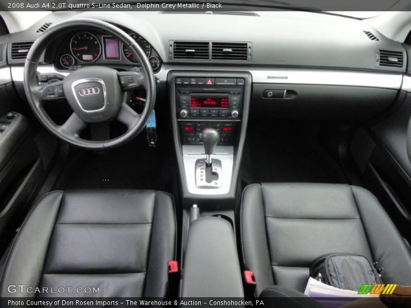 Dolphin Grey Metallic / Black 2008 Audi A4 2.0T quattro S-Line Sedan